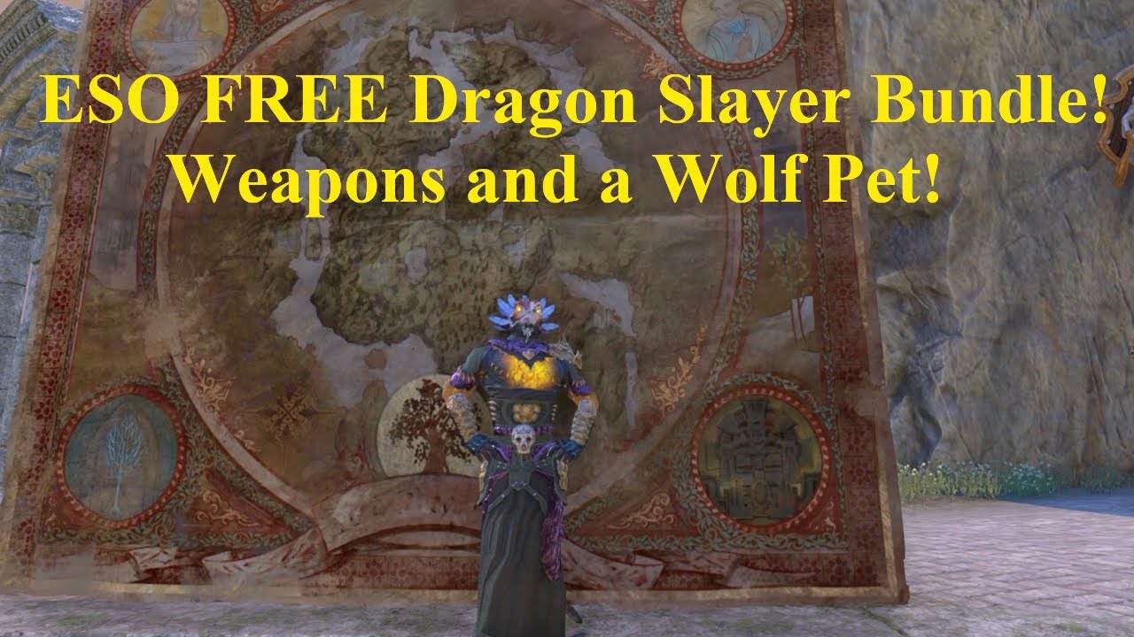 ESO FREE Dragon Slayers Bundle and wolf Pet