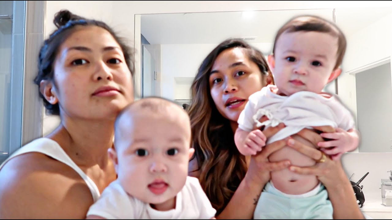 getting ready with twins | lgbt family | two moms