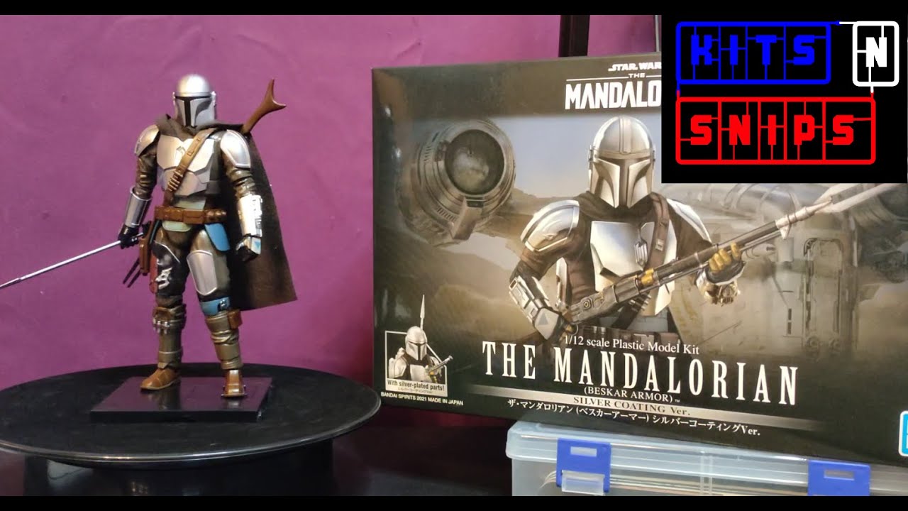 Bandai Spirits Star Wars: The Mandalorian Beskar Armor Silver Coating Model Kit Time Lapse Build.