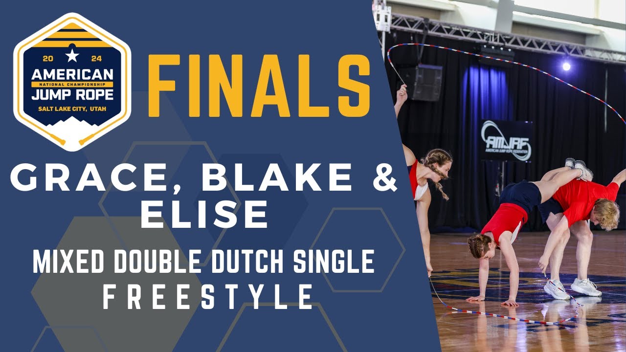 Elise, Blake and Grace - Mixed Double Dutch Single Freestyle - AMJRNC 2024