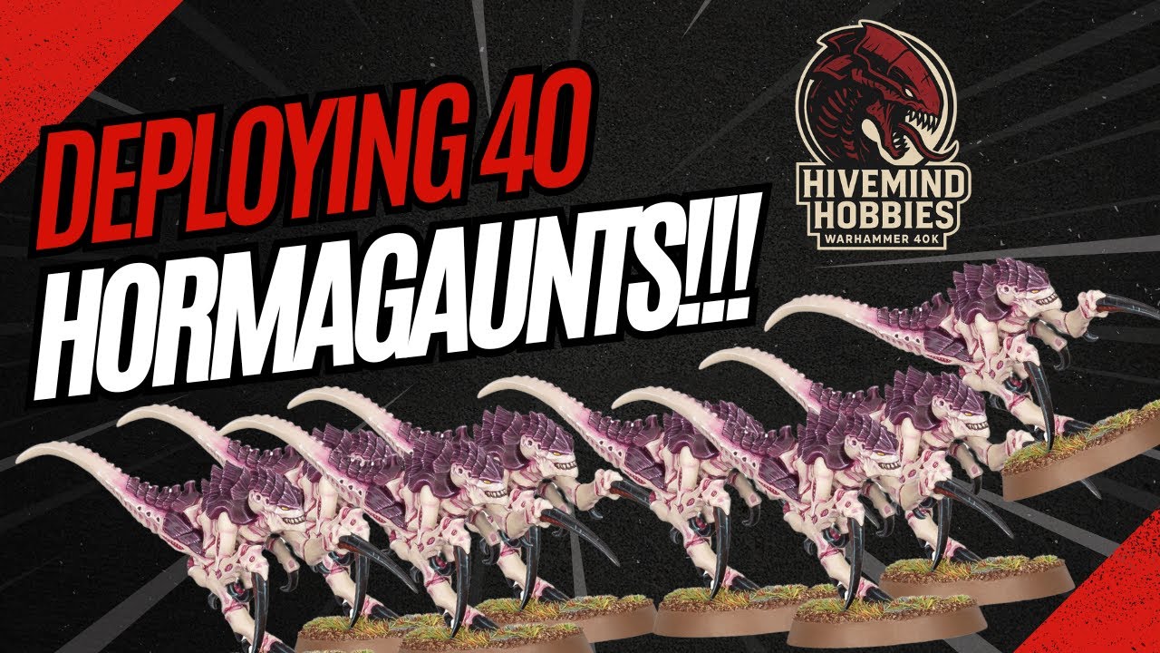 Deploying 40 Hormagaunts in Synaptic Nexus!!