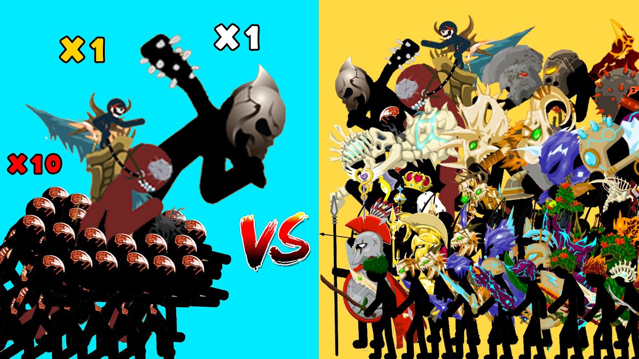 Giant Boss And Zombie Και Giant And Zombie Leader Vs All Stick Figures Army In Stick War Legacy