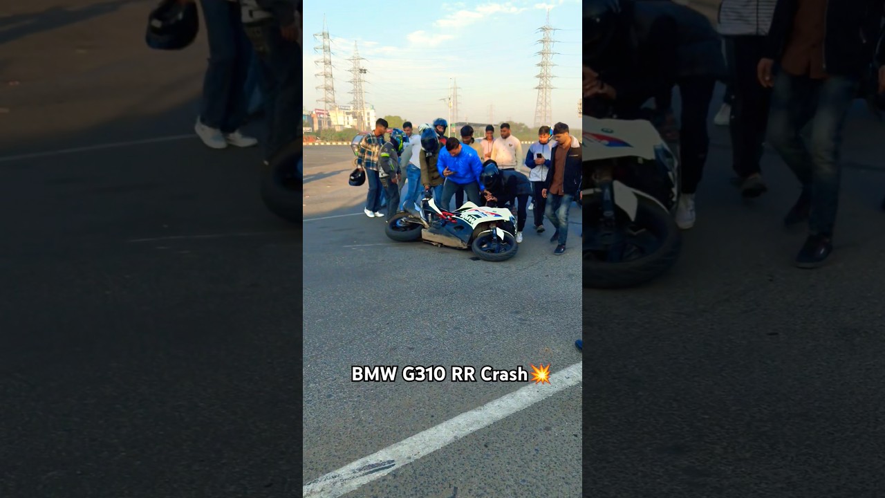 BMW 310 Crash😱💥|| Bike Accident || #bike #bmw #viralshort   #youtubeshorts #trending #shorts #crash