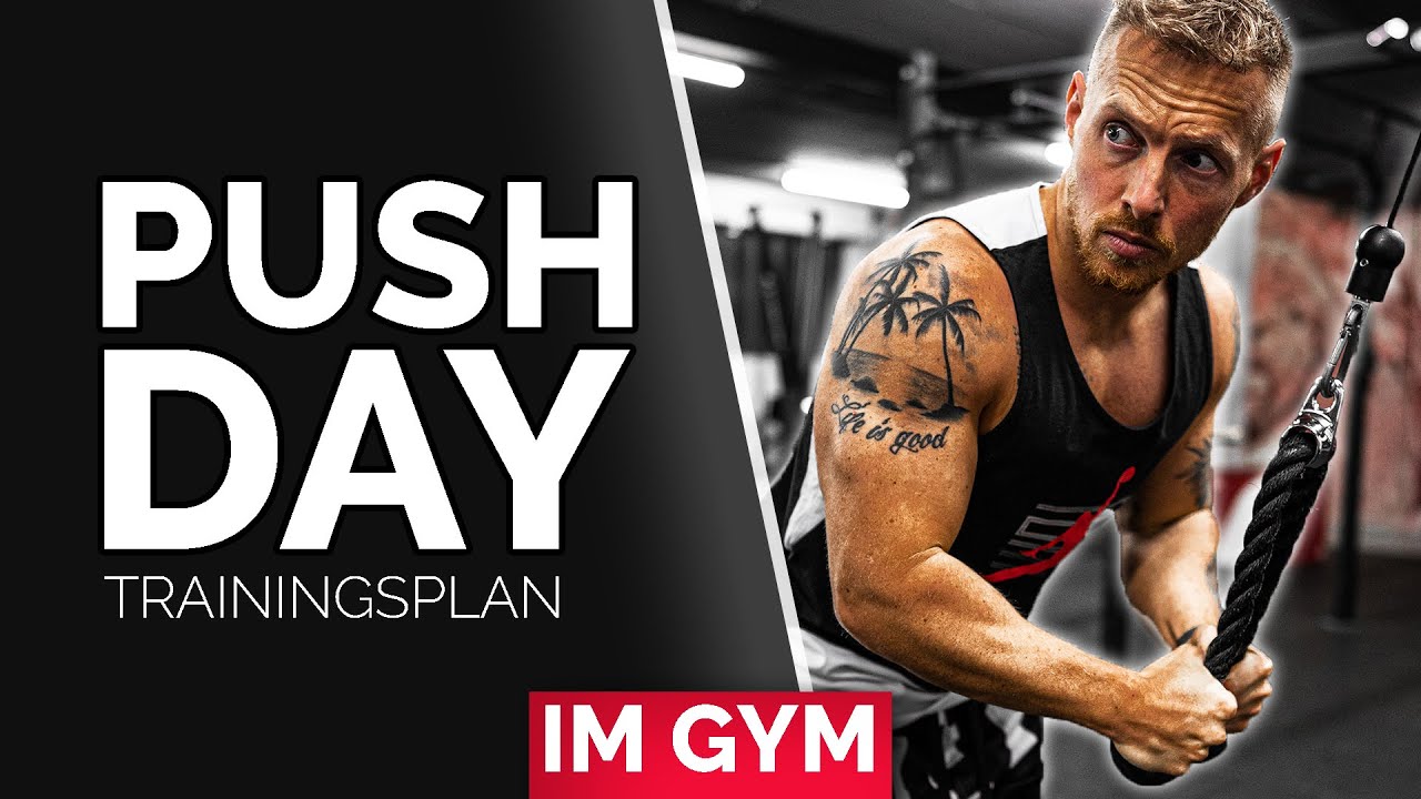 BRUST / TRIZEPS Trainingsplan für Fitnessstudio (Muskelaufbau)