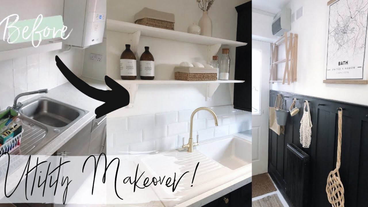DIY UTILITY ROOM MAKEOVER AND ROOM TOUR || UTILITY ORGANISATION AND STORAGE || GILLIAN TRUITA