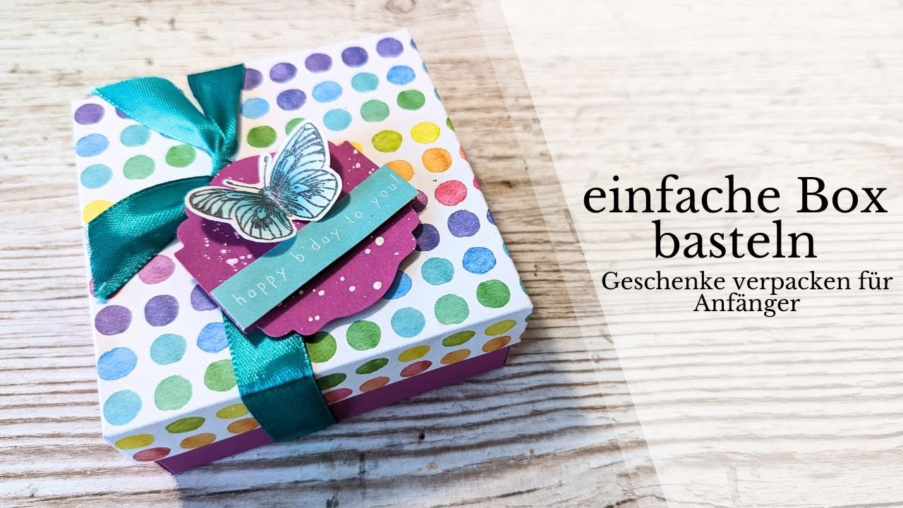 Verpackung basteln mit einem Tedi Stempelset I NEUER Action Block