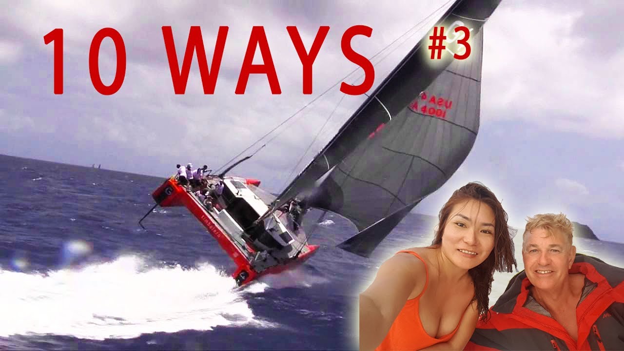 Can Our Catamaran Capsize ? - Ep 49 Sailing Luckyfish 10 Ways #3