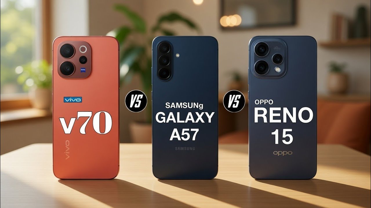 vivo v70 vs samsung galaxy a57 vs oppo reno 15 - full comparison ⚡ which one is best