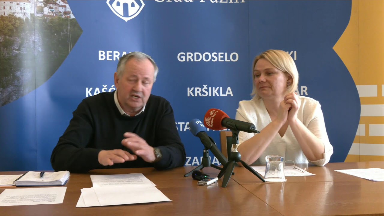 Konferencija za medije gradonačelnice Pazina Suzane Jašić