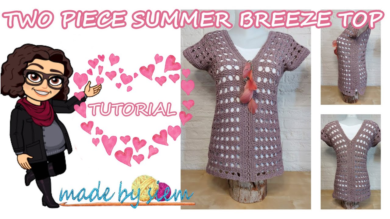 TWO PIECE SUMMER BREEZE TOP - HAKEN -TUTORIAL - NEDERLANDS - MADE BY SIEM