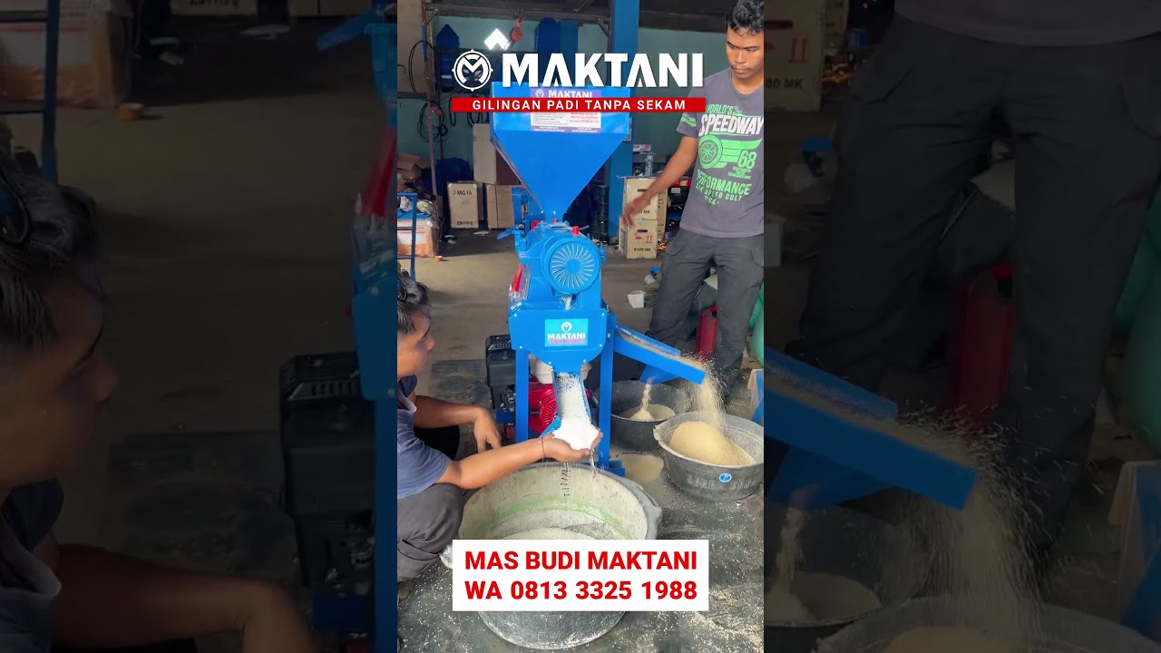 Harga Terjangkau Buat Pemula Cocok Bos! Giling Padi Selep MAKTANI MT350 Sekali Proses Tanpa Limbah