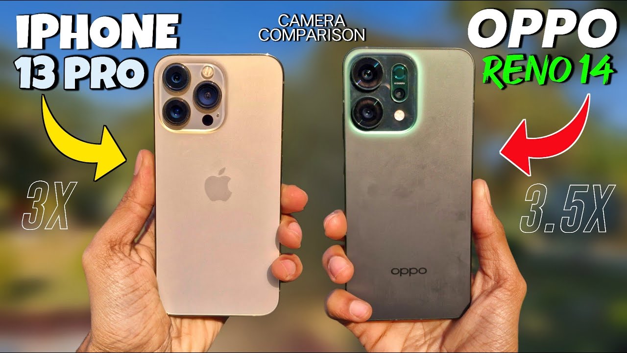 Oppo Reno 14 Vs iPHONE 13 Pro Camera Comparison 🔥