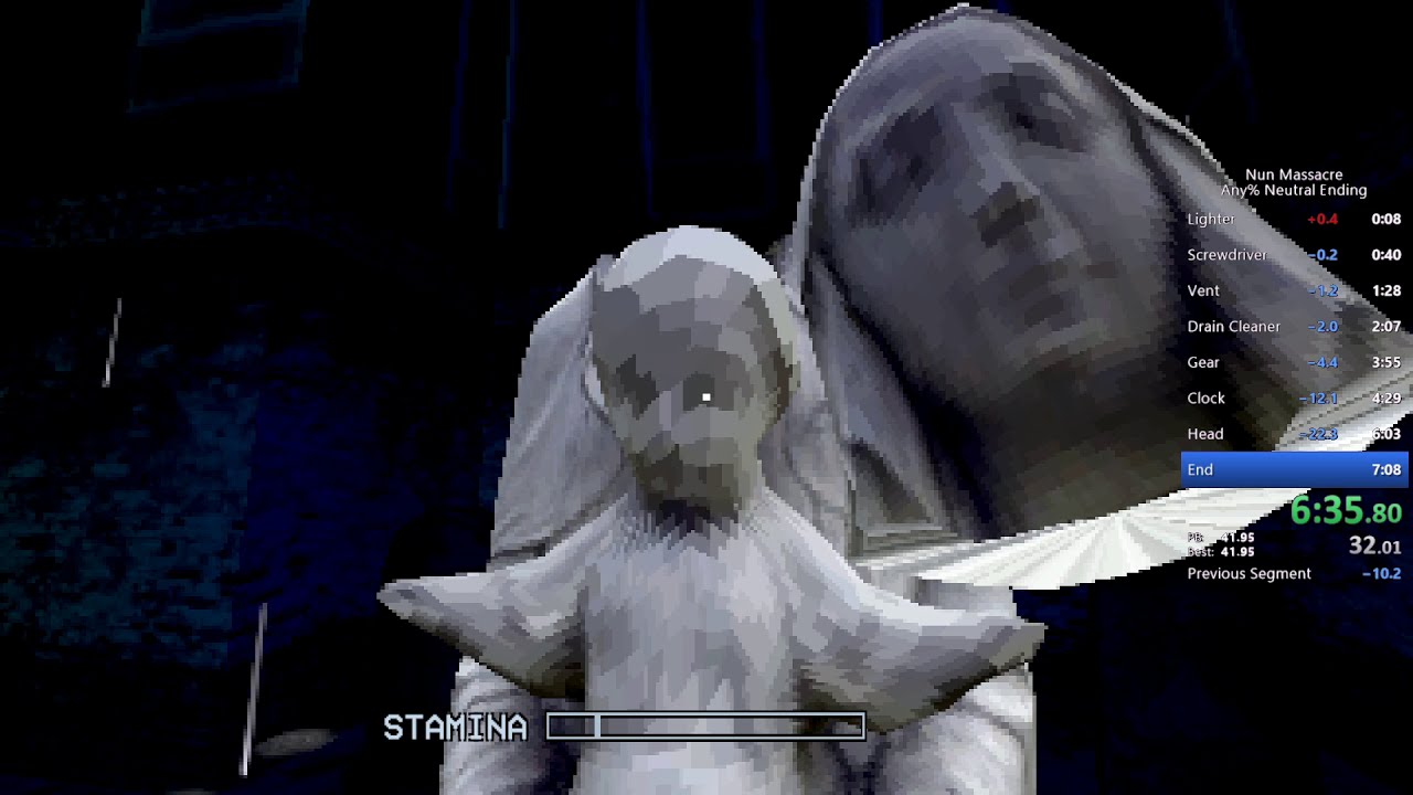 Nun Massacre Speedrun Any% Neutral Ending - 6:45