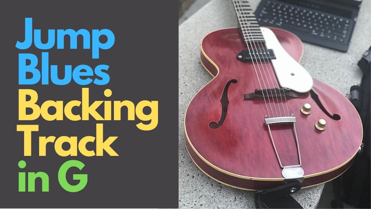 Jump Blues Backing Track in G - DOUBLE SHUFFLE feel with the simplest chord progression.