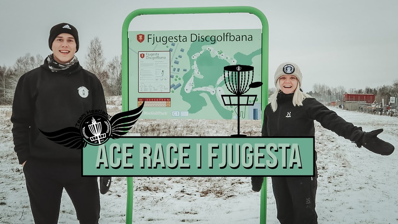 Acerace i Fjugesta Discgolfbana - 9 Hålsbana