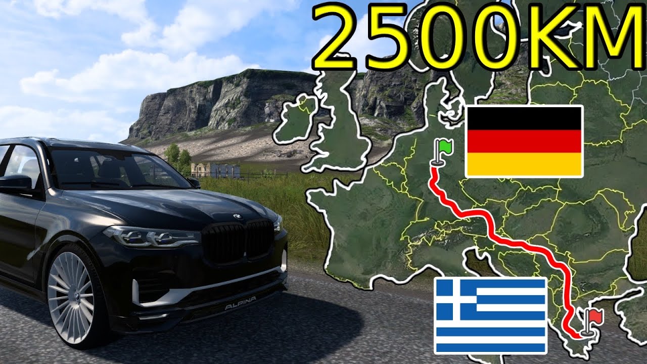 ETS2 Car Road Trip (Kassel to Athens) Germany to Greece | Euro Truck Simulator 2