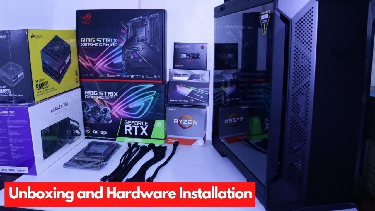 Unboxing and Hardware Installation - ASUS ROG Strix X570-F and ASUS ROG Strix RTX 2080 Super