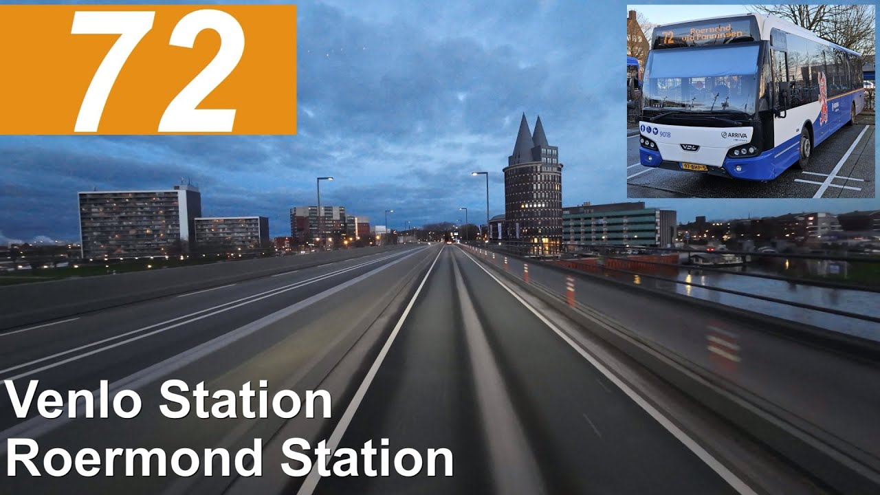 Arriva Lijn 72: Venlo Station - Roermond Station | Arriva Limburg | Arriva 9018 | 2024