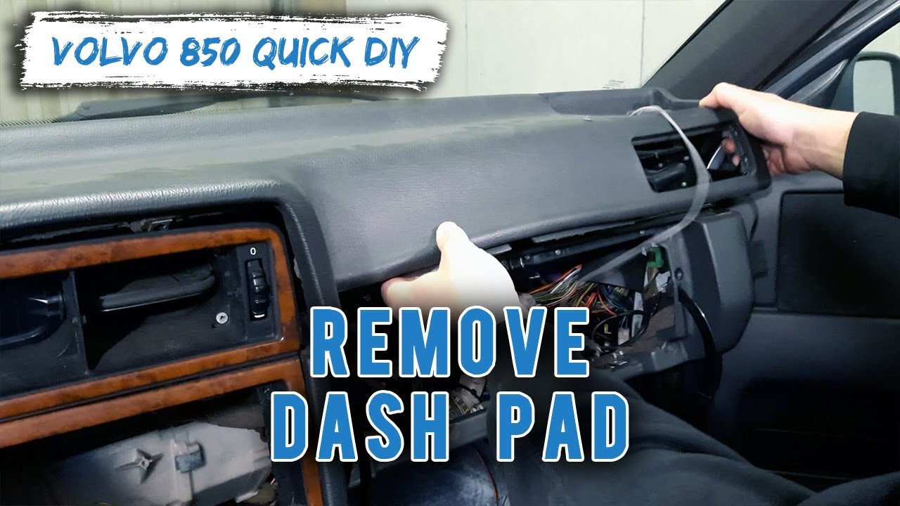 How To Remove Dash Pad Volvo 850 QUICK DIY