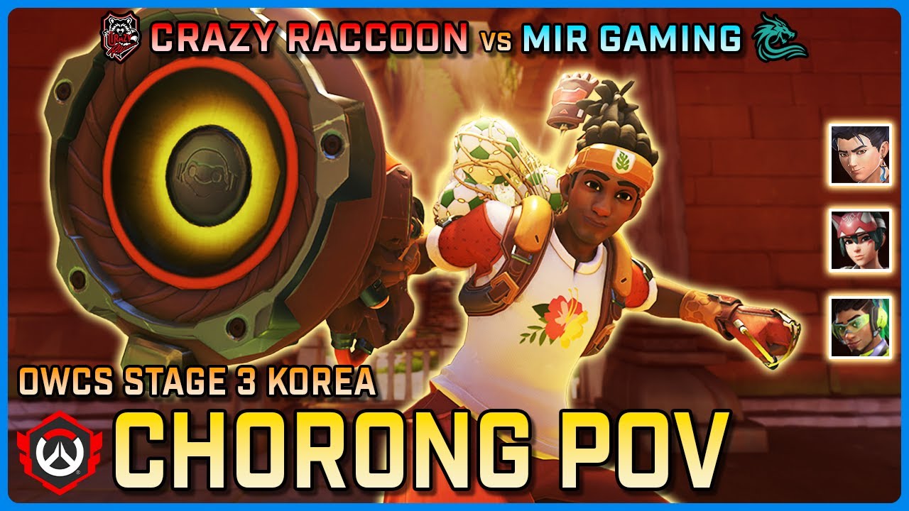 [ Ch0r0ng ] AGGRO Lucio | Crazy Raccoon vs MIR Gaming | OWCS KOR Stage 3