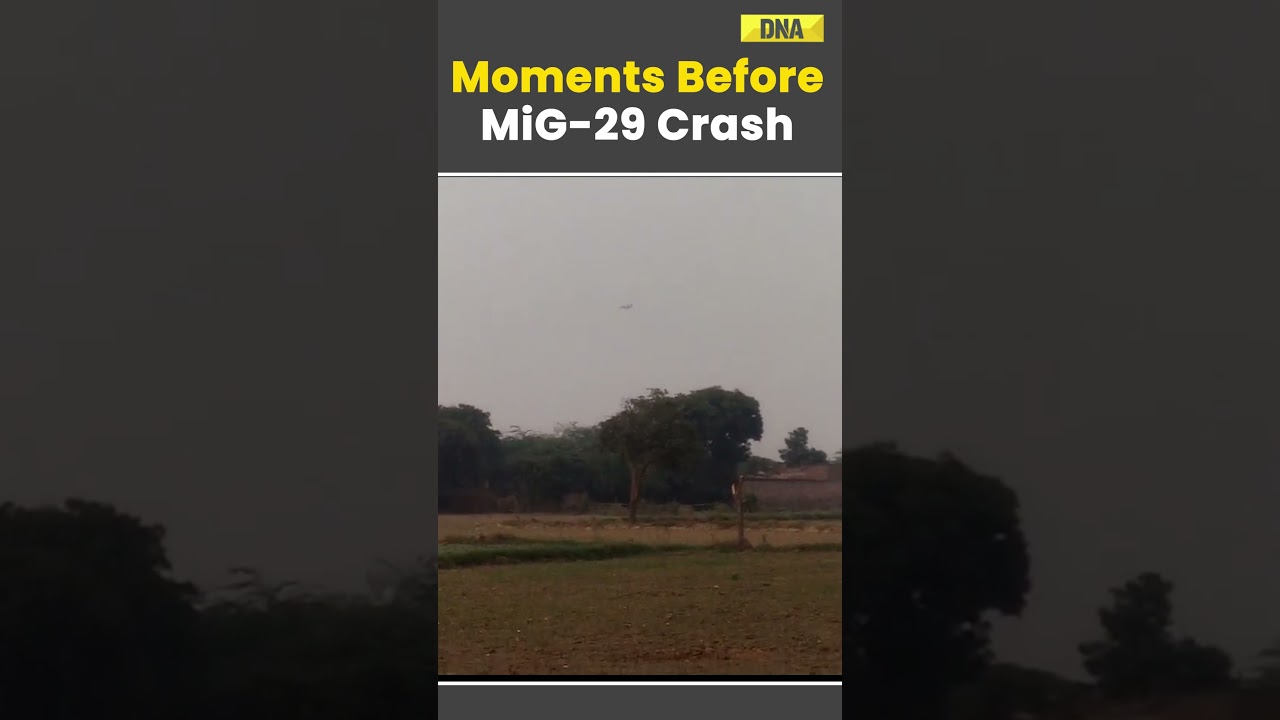 Watch: IAF's MiG-29 In Tailspin, Moments Before It Crashed In Agra; Pilot Ejects Safely | 