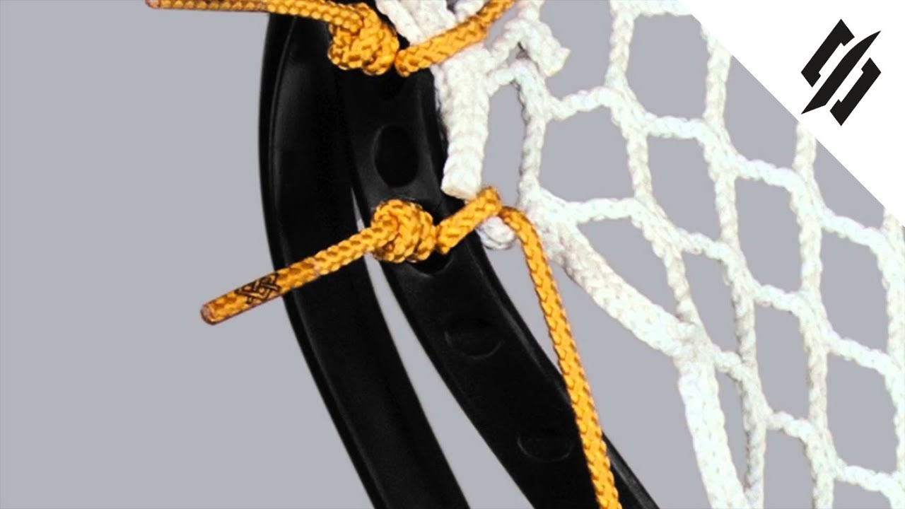 How to String a Lacrosse Head | Sidewall Loop Start | Step 4 | StringKing