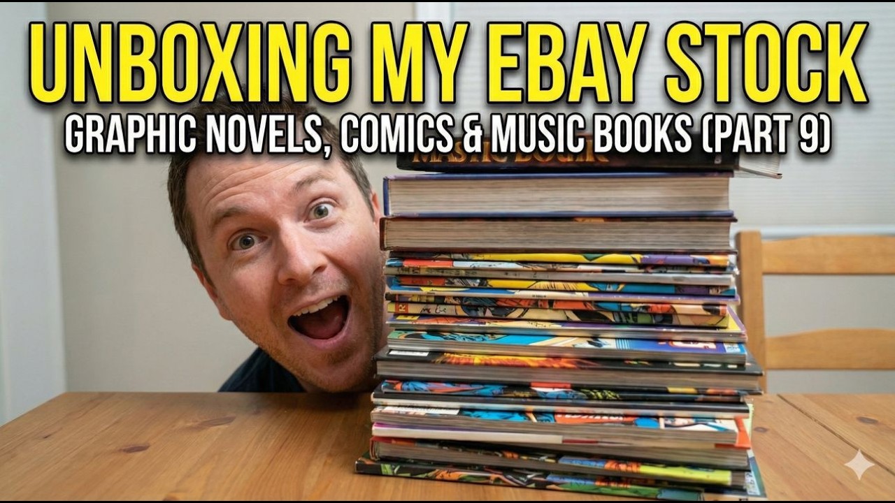 Unboxing My eBay Stock | Graphic Novels, Comics & Music Books (Part 9)
