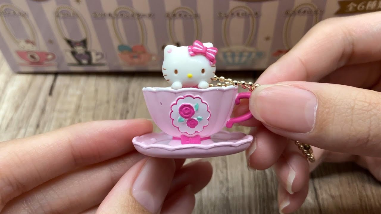 Sanrio Characters Kawaii Tea Cup Mini Secert Sweet Charm Full Set Unboxing