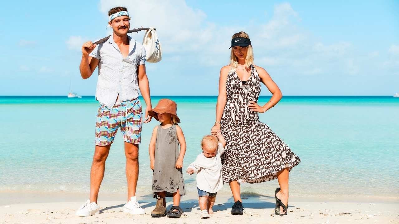 Wearing ONLY the Clothes we Find on the Beach! (Restaurant was embarrassing…)