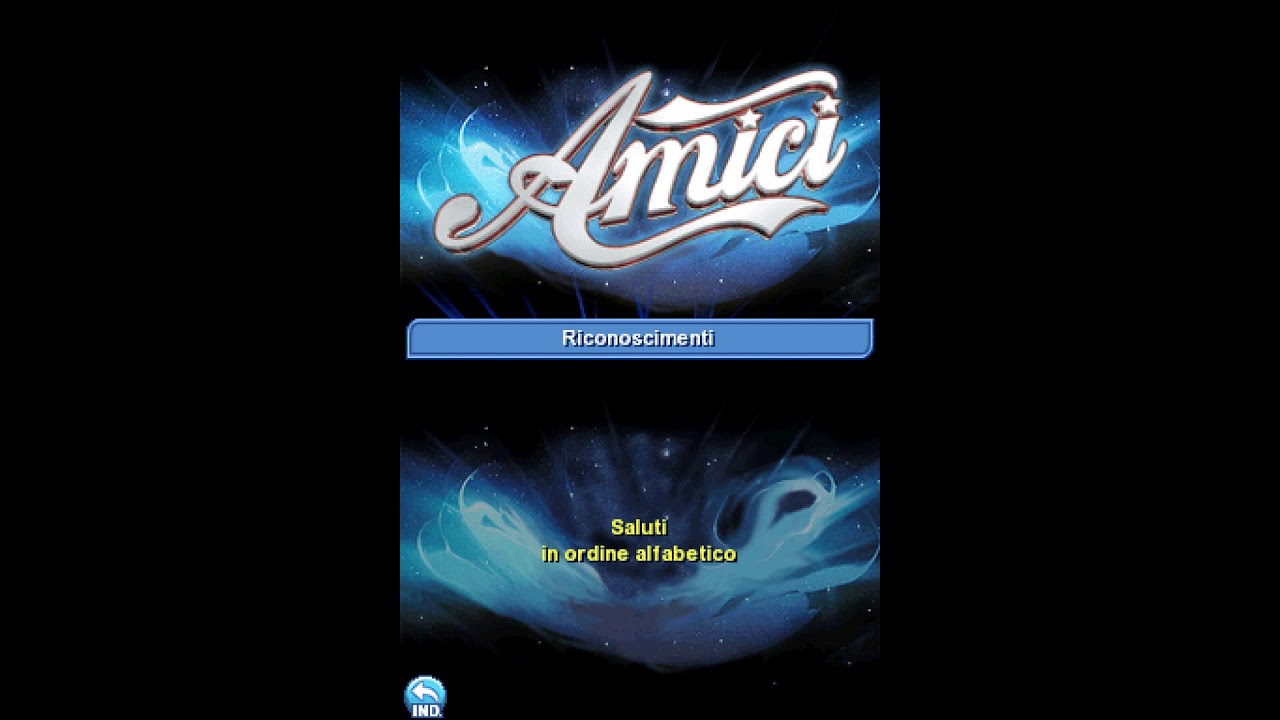 Nintendo DS - Amici 'Credits'