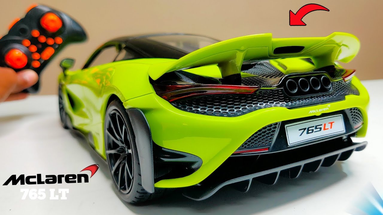 RC Officially Licensed McLaren 765LT Sports Car Unboxing & testing - Chatpat toy tv