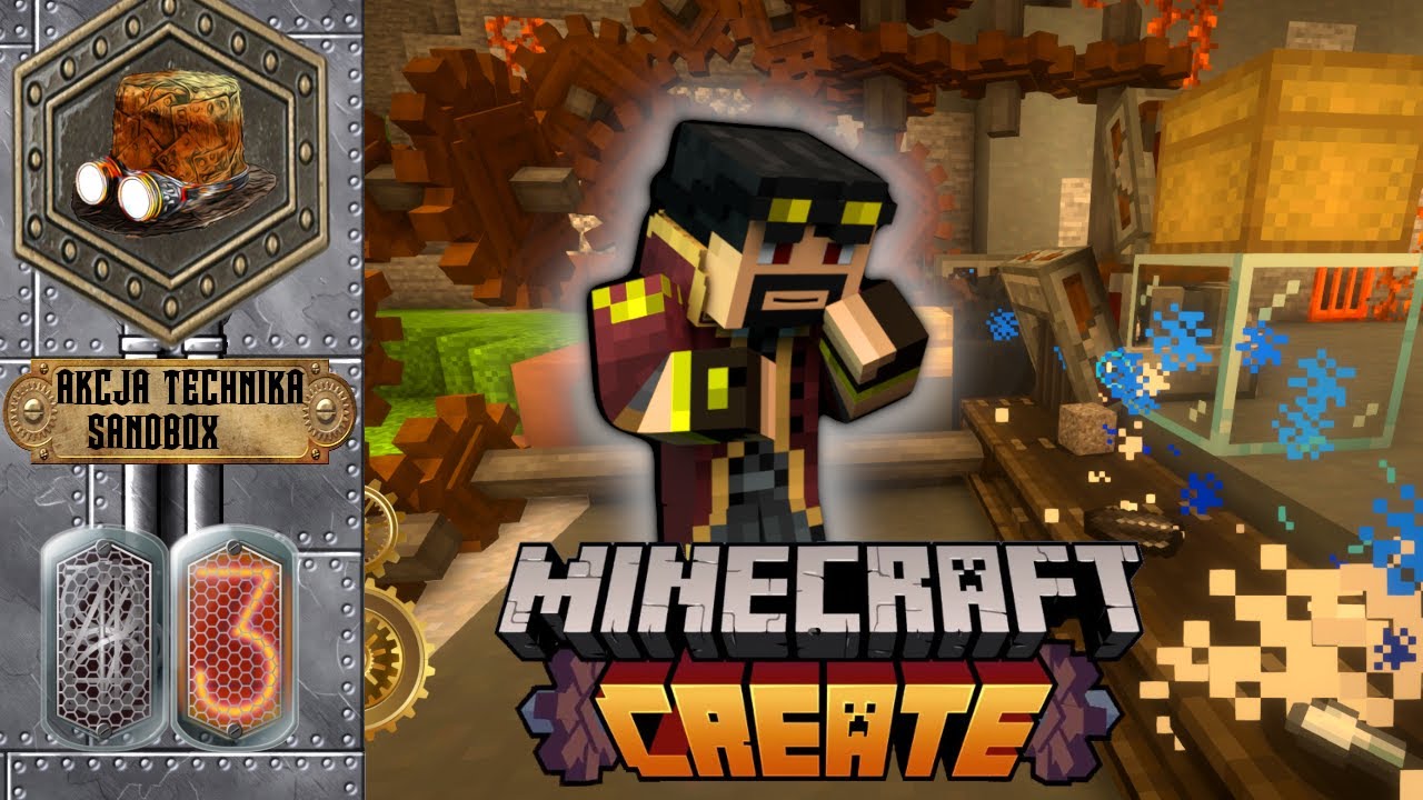 I Krok Automatu do Metali # Pozyskiwanie Iron Nugget #Minecraft: Create #3 HD PL