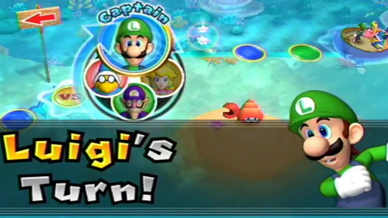 Mario Party 9◆Solo Mode #29 Luigi◆Blooper Beach