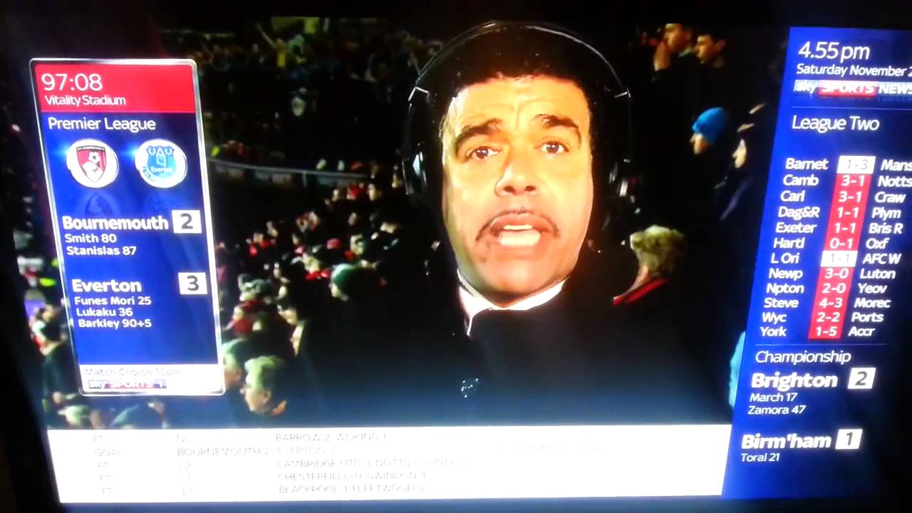 Chris Kamara Bournemouth vs Everton Reaction To Late Equaliser!