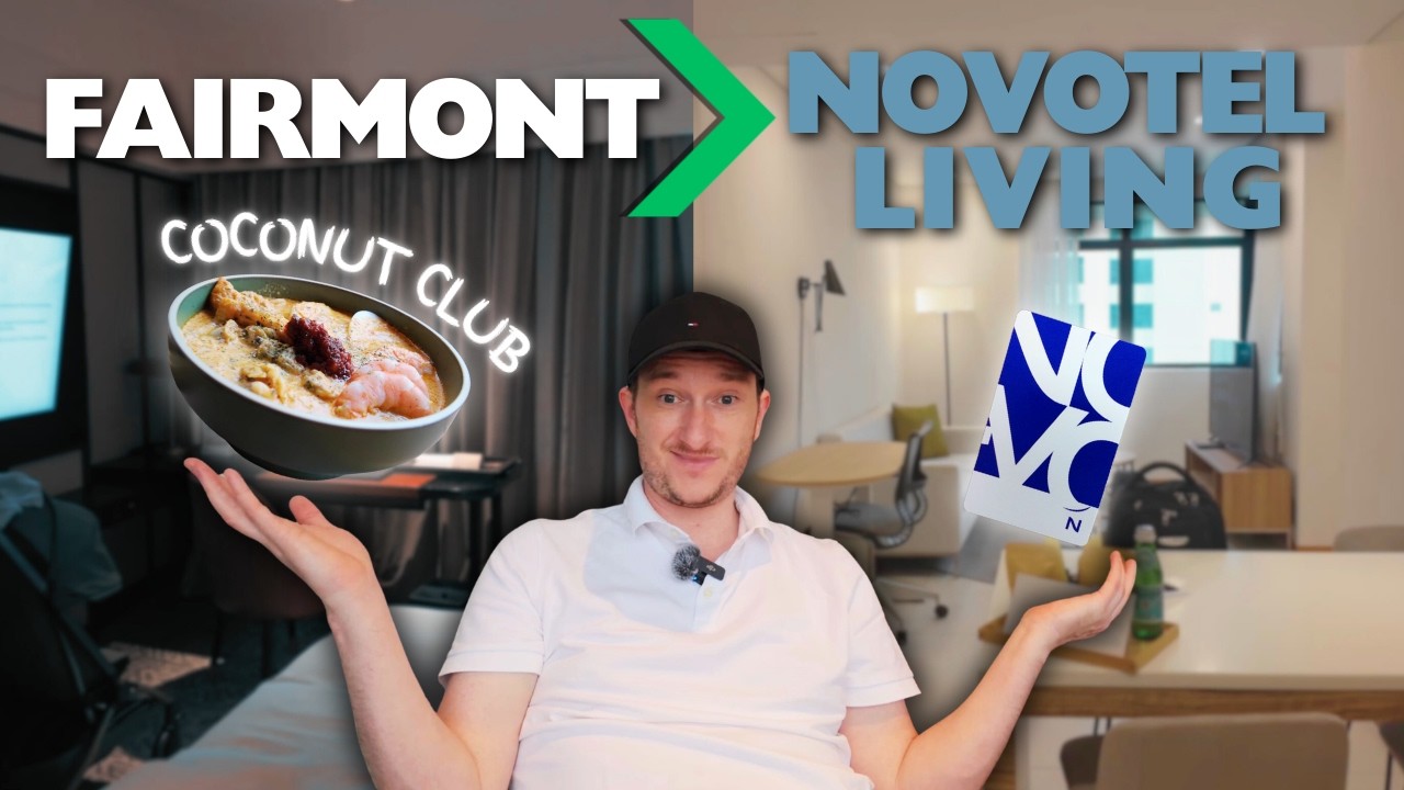 Coconut Club Dinner, Leaving Fairmont & Checking into Novotel Living (SINGAPORE)