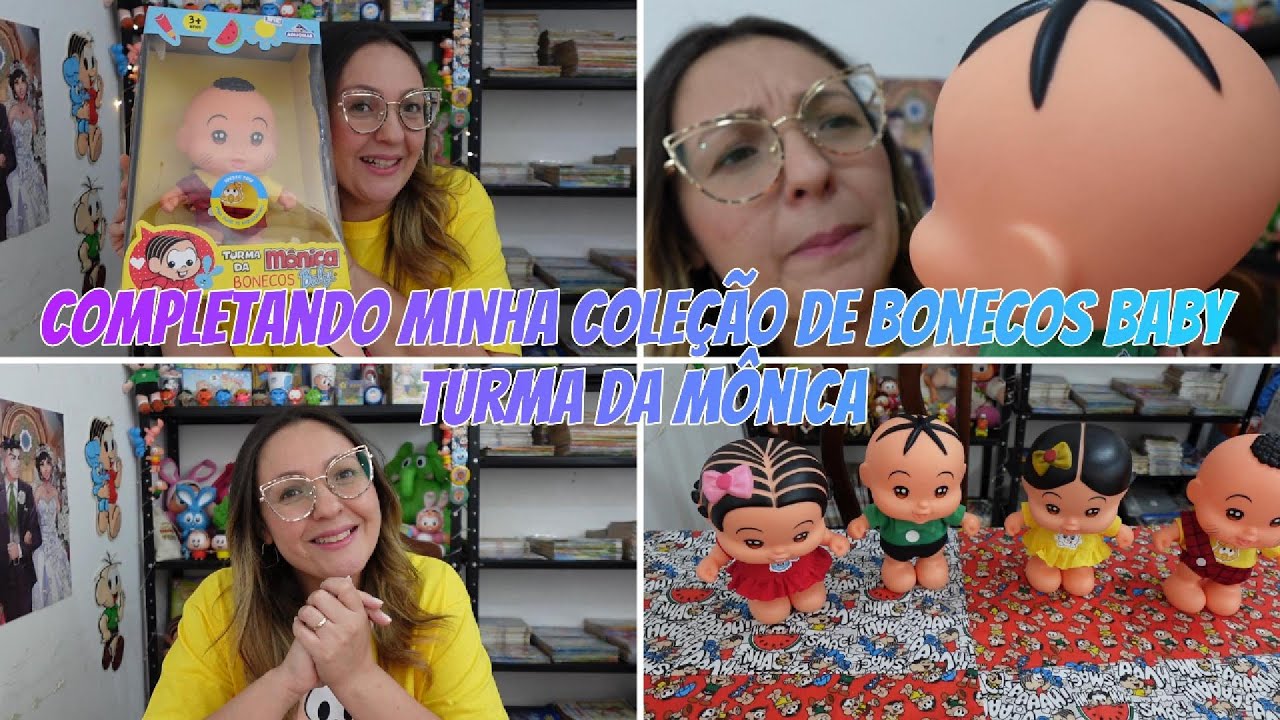 COMPLETANDO MINHA COLEÇÃO DE BONECOS BABY TURMA DA MÔNICA