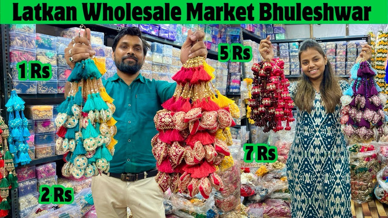 Latkan Wholesale Market Mumbai Bhuleshwar Fancy Latkan Lace Wholesaler tailoring Material Wholesale 