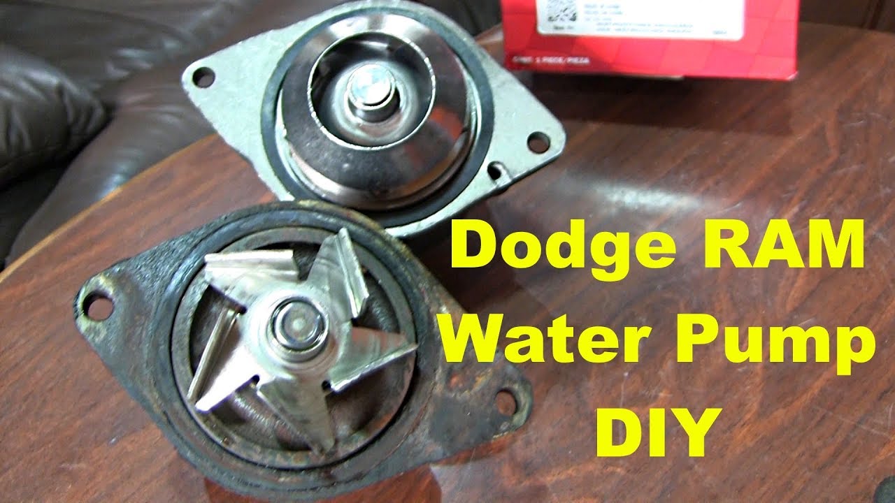 Water Pump and Belt Replacement Dodge RAM Diesel Repair Replace How To