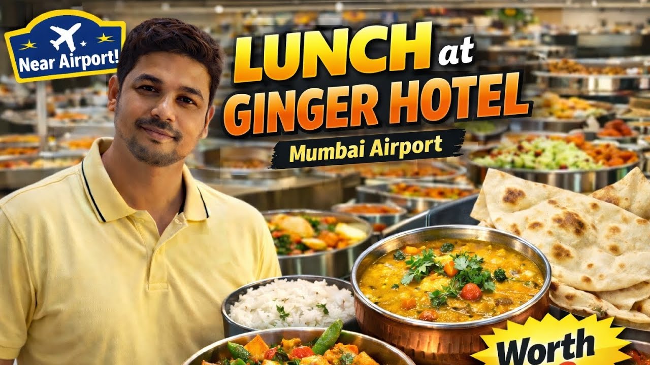 Best Lunch at Ginger Hotel Mumbai Airport ✈️ | Dal Tadka, Jeera Rice & Potato Wedges #gingerhotel  