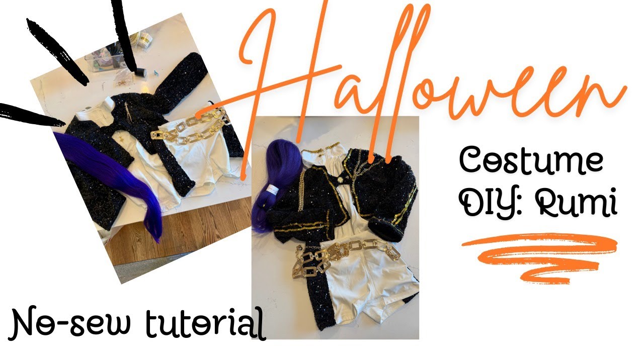 How to DIY KPop Demon Hunters Rumi Costume - No Sew