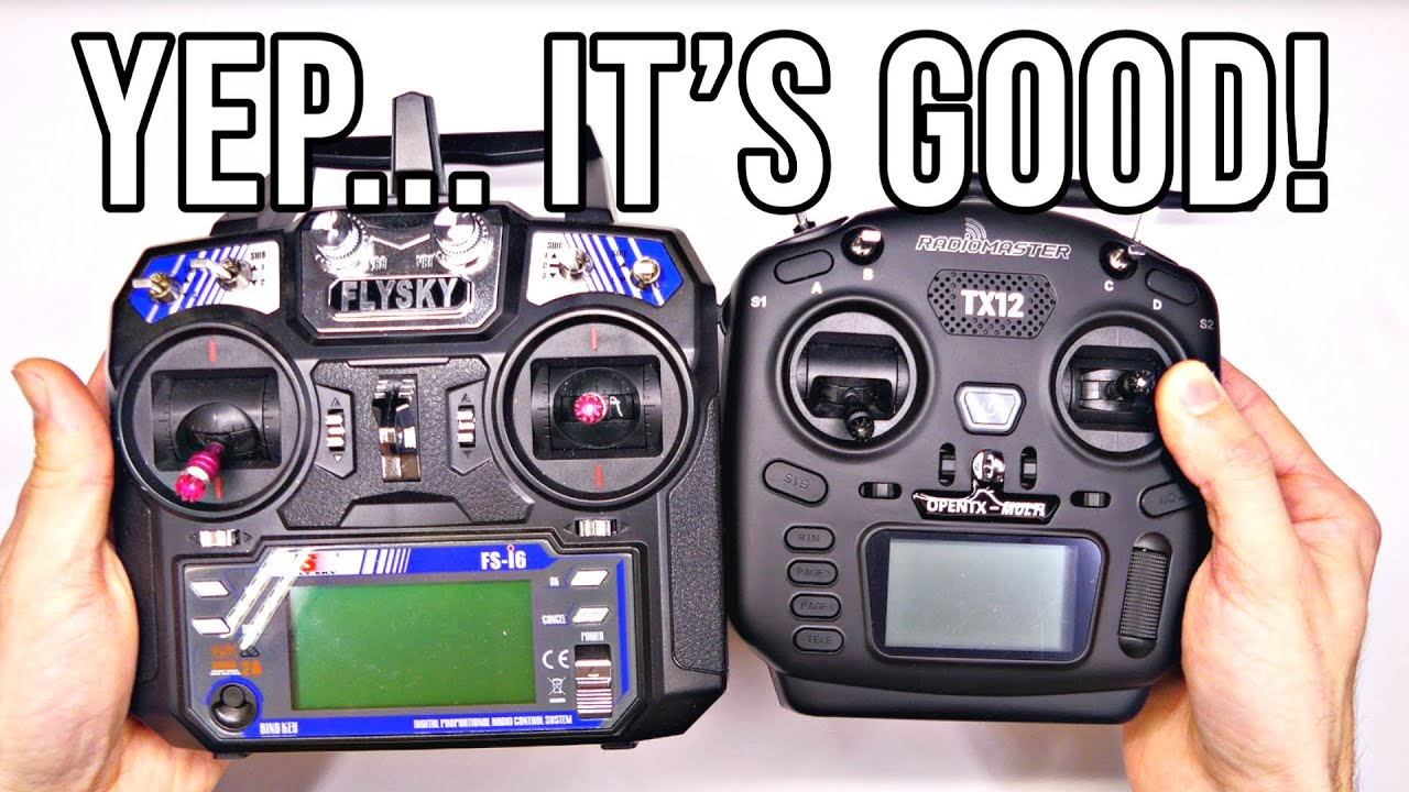 Almost Perfect! Mini, Full-Featured, Multi-Protocol RadioMaster TX12, FlySky Size Comparison, Review