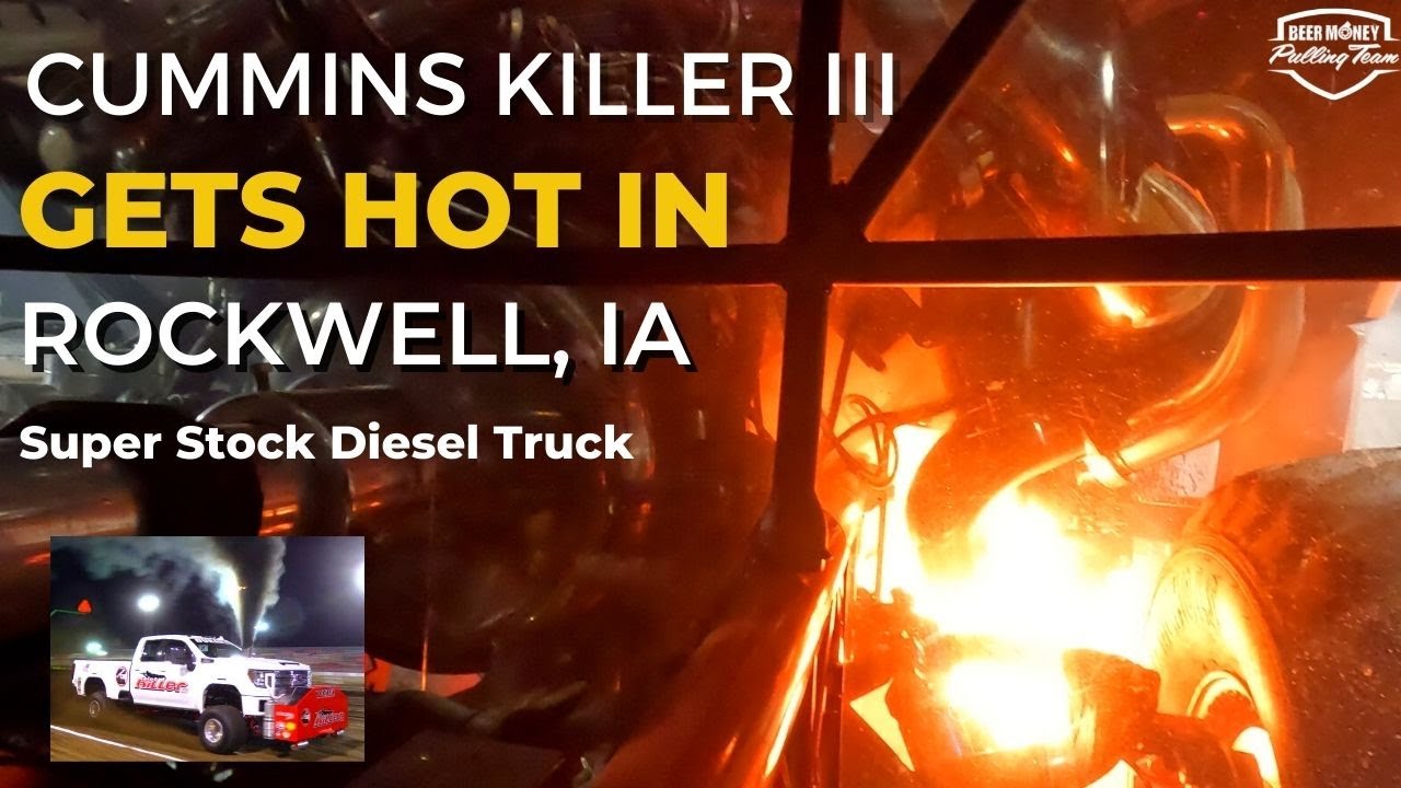 Cummins Killer III GETS HOT in Rockwell, IA! | North Iowa Nationals | Super Stock Diesel Truck