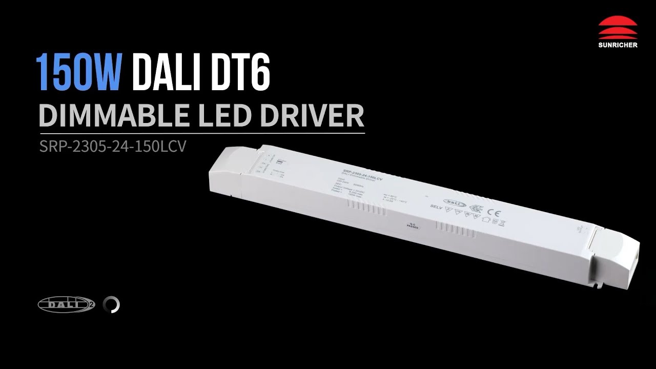 150W DALI DT6 Dimmable LED Driver_SRP-2305-24-150LCV