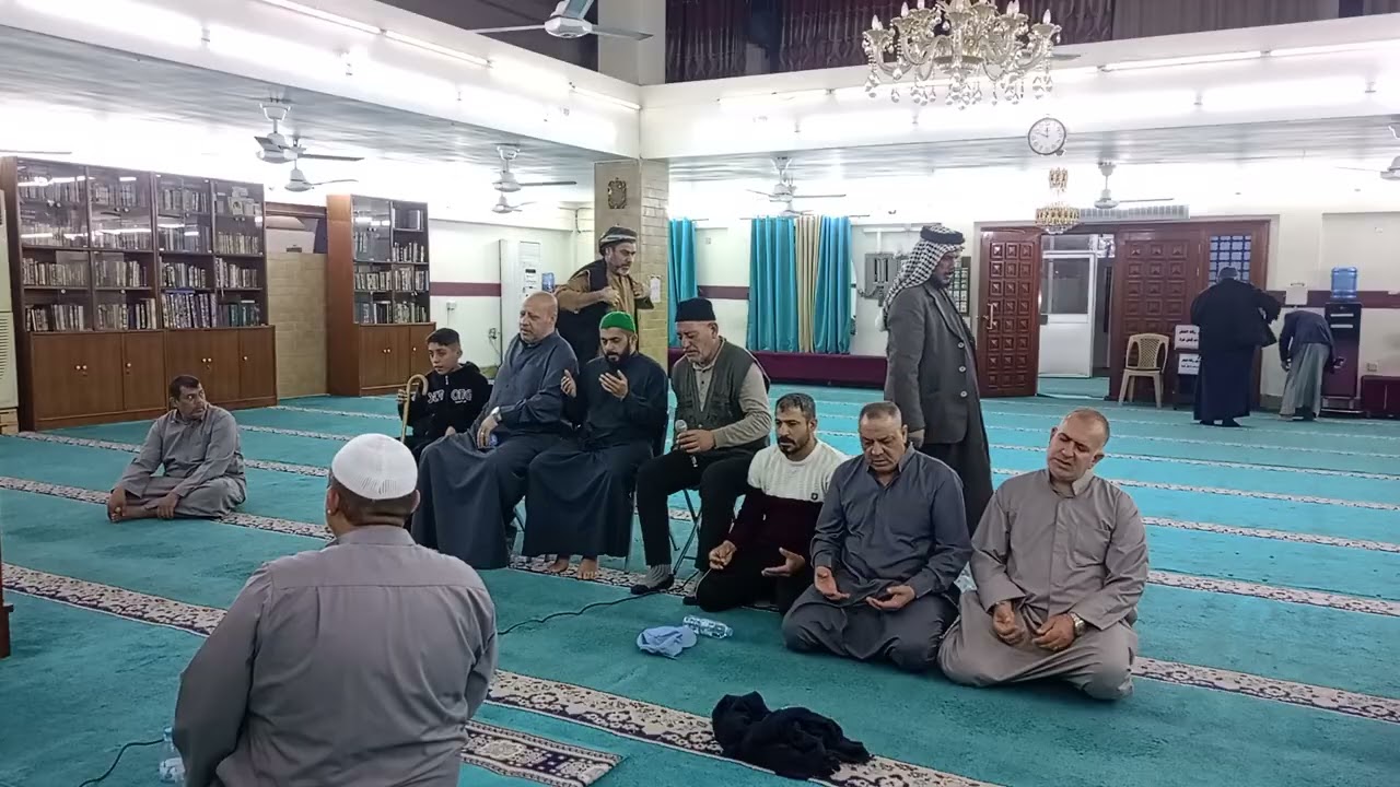 9رقم 18#3#2026 اخيرصلاة تراويح في شهر رمضان يوم 29جامع عرفات كان أمام الصلاةدكتور حيدر هادي العودة