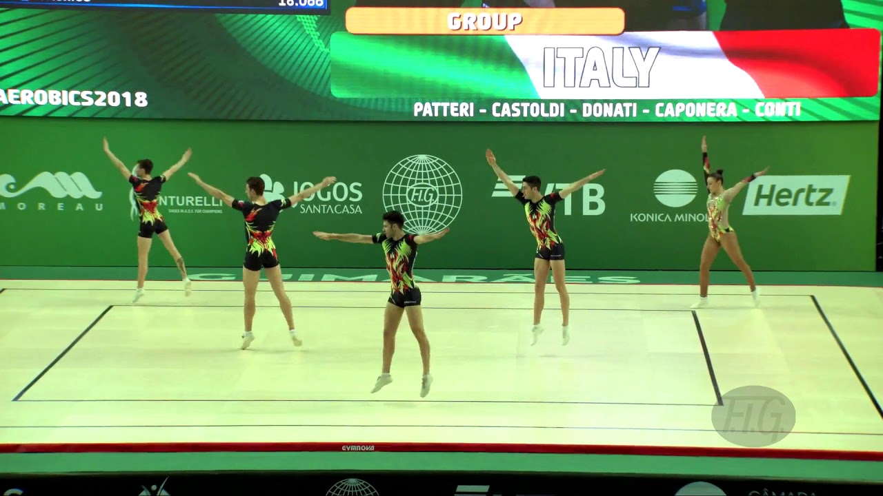 Italy (ITA) - 2018 Aerobic Worlds, Guimaraes (POR) - Group Qualifications