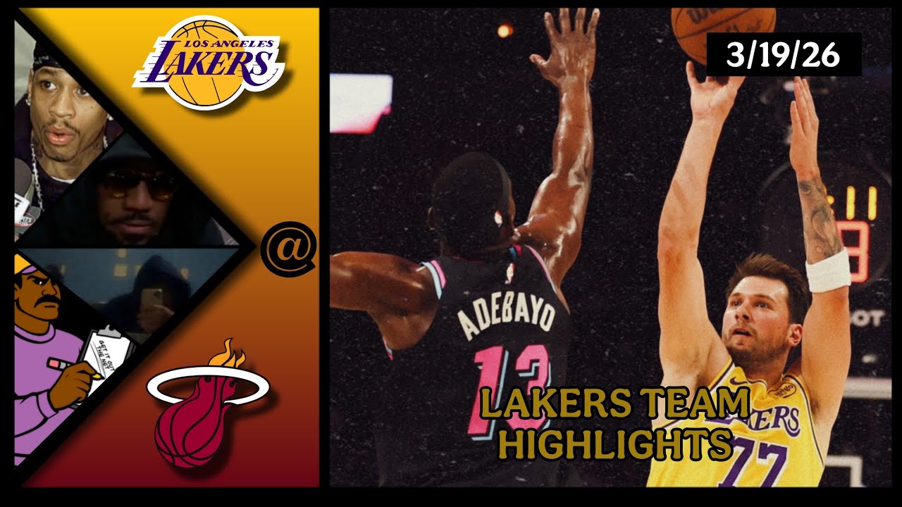 Lakers Team Highlights @ Heat reaction W/ Coaches Den