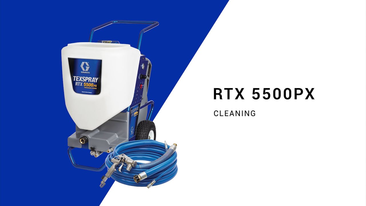 TexSpray RTX 5500PX Tutorial: how to clean your sprayer