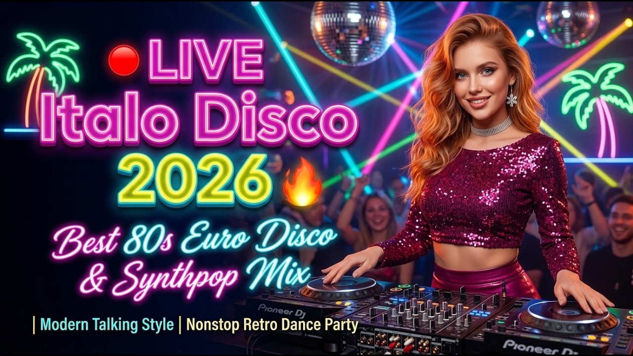 🔴 LIVE Italo Disco 2026 🔥 Best 80s Euro Disco | Modern Talking Style | Nonstop Retro Dance Party