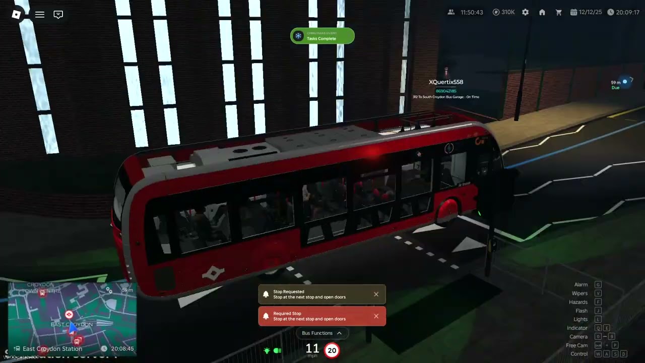 Roblox Croydon 312 Flood(Shift)Driving Sim Server NJS-SCBG