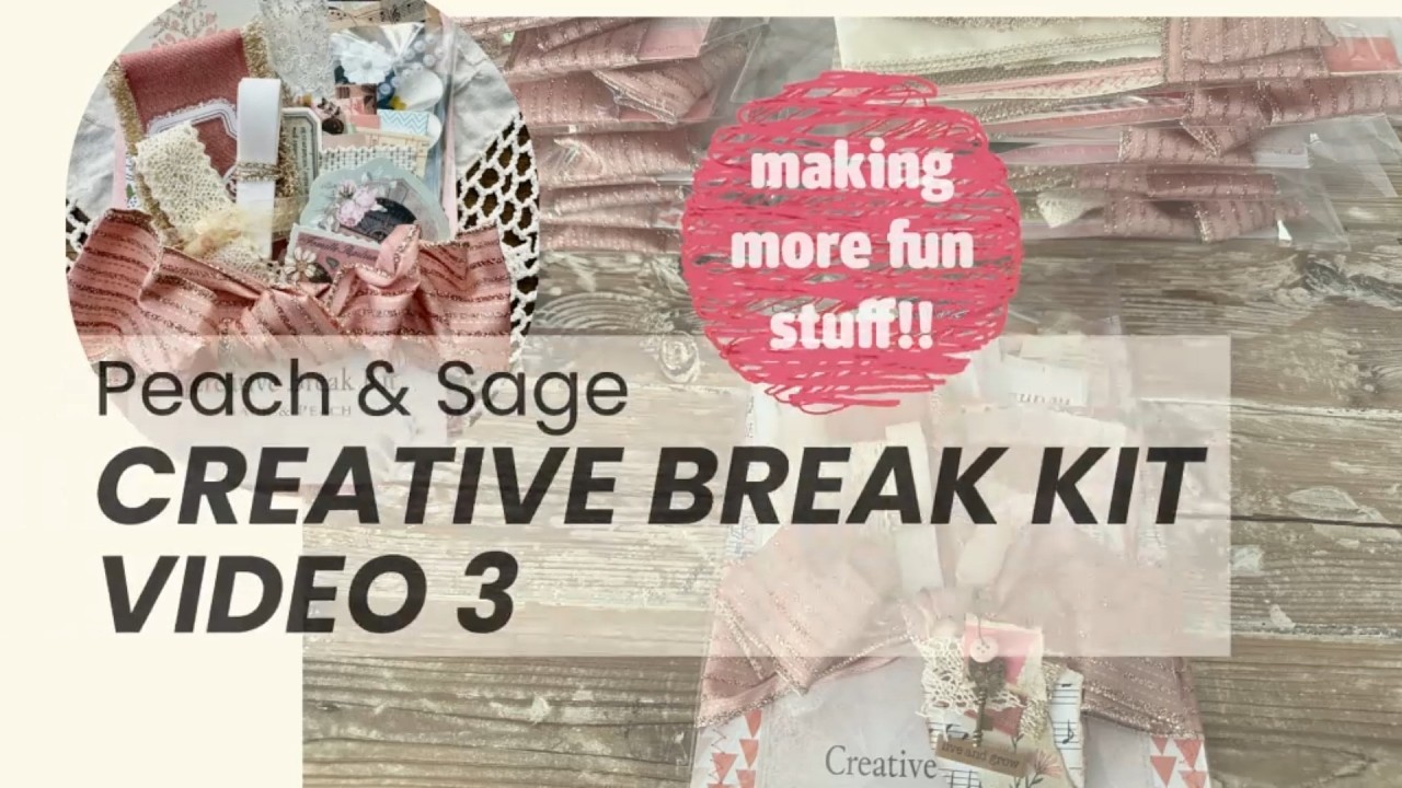 Video 3: Sage & Peach Creative Break - Decorated Belly Band, Cards & Booklets